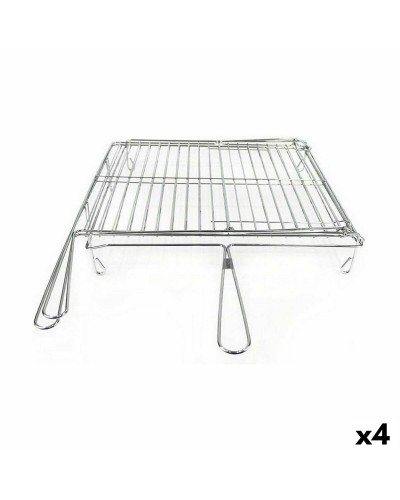 Grill Algon Chromé Rotatif de 45x50 cm (4 Unités)
