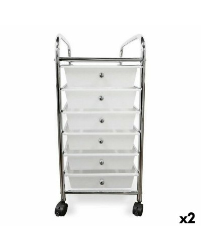 Cajonera Confortime Conforti Metal, 2 Unidades (33 x 38,5 x 66,5 cm)
