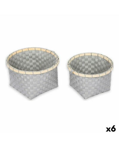 Cestino Confortime Rotondo, 26x26x17cm, Set da 6 Pezzi