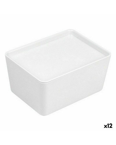 Contenu : 12 Boîtes Transparentes Empilables 17,5x13x8,5cm Avec Couvercle
