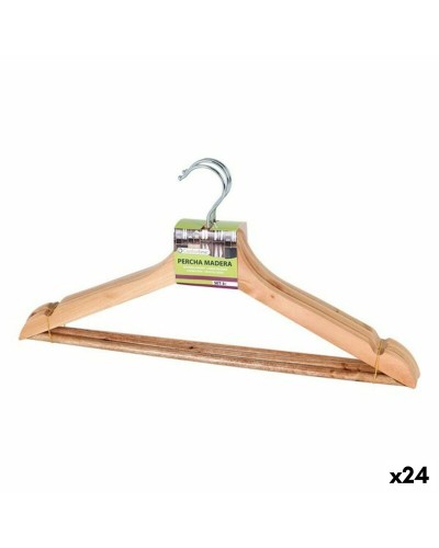 Grucce in legno Confortime | Set da 24 | Extra larghe per vestiti pesanti