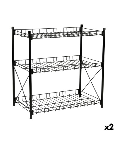 Scaffalatura in metallo Confortime - 2 unità da 52 x 34 x 55 cm per stoccaggio efficiente