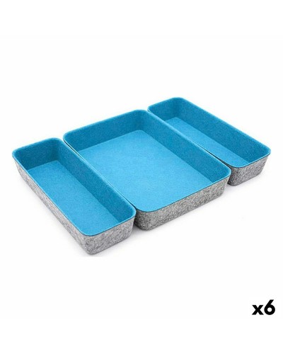 Basket spelset Confortime 3 Onderdelen Vilt 28 x 20,5 x 5,3 cm (3 Onderdelen) (6 Stuks)