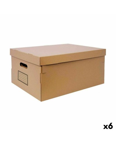Caja de Almacenamiento Confortime con Tapa - 6 Unidades (45 x 35 x 20 cm)
