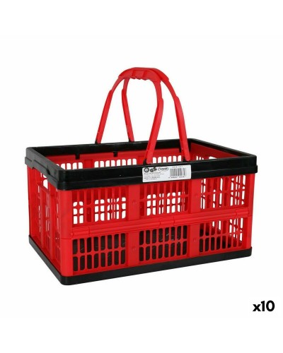 Caja Plegable Tontarelli Voilà 16L con Asas - Rojo - 39 x 25,5 x 21 cm (Paquete de 10)
