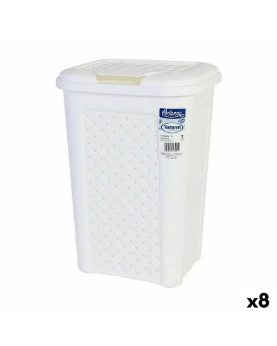 Papperskorg Tontarelli Arianna 10 L Vit (8 antal)
