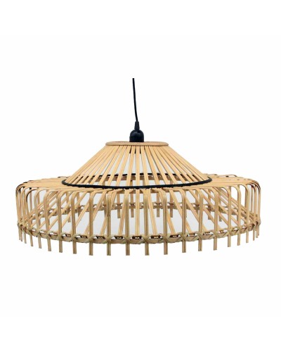 Kattolamppu DKD Home Decor 61 x 61 x 23 cm 61 x 61 x 31 cm Ruskea Bambu 50 W