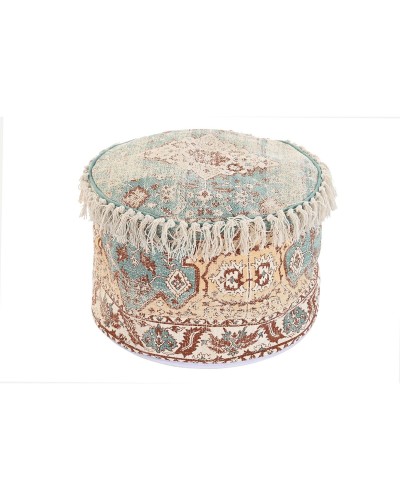 Tyyny DKD Home Decor Lattia 46 x 46 x 37 cm Ruskea Vihreä Keltainen Arabi 45 x 45 x 35 cm Hapsu