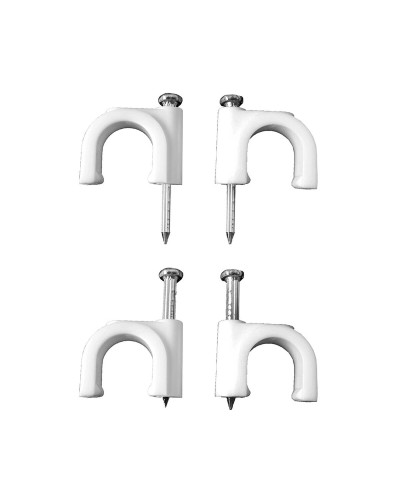 Épingles Lapafil 10, 2x6mm, Blanc, pour Câbles, 100 Pièces
