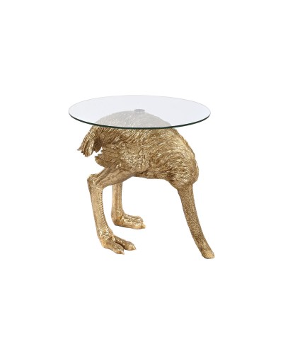 ESPRIT Dorado Side Table: Elegant Addition in Crystal Resin, Perfect for Modern Living Rooms (60x60x62cm)
