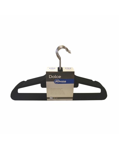 Ripustimet Mondex Musta Muovinen Sametti 10 osaa (42 cm)