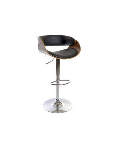 Sittpall DKD Home Decor Brun Svart Valnöt 54 x 53 x 101,5 cm