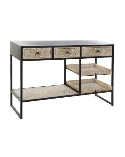 ESPRIT Konsolentisch aus Holz und schwarzem Metall, 120 x 38 x 80 cm, ideal für Eingangsbereich und Wohnzimmer.
