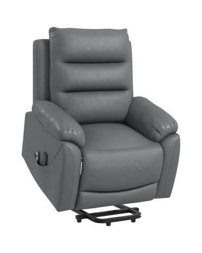 Recliner Lift Chair with 135° Recline, 8 Massage Points, Remote Control and Footrest, 91x86x101 cm