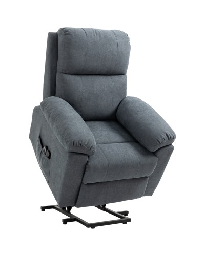 Reclining Lift Chair with 8 Massage Points, Remote Control, and Footrest 89x99x103 cm, Grey