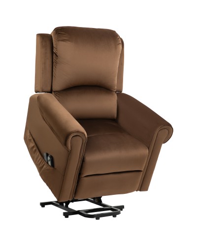 Recliner Lift Chair with Massage and Remote Control, 135° Recline, 88x92x106 cm, Dark Brown