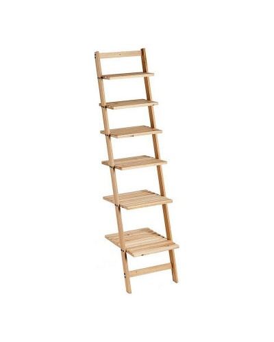 Étagère en Bois Marron 34,5 x 168 x 41,5 cm pour Organisation et Décoration
