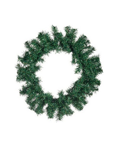 Kerstkroon Groen Plastic 40 x 6 x 40 cm