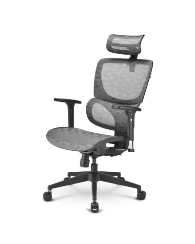 Silla de Oficina Sharkoon Officepal C30M Negra Gris - Ergonómica, Ajustable, Soporte Lumbar
