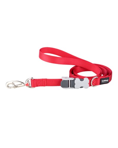 Laisse Rouge pour Chiens Red Dingo | Résistante et Durable | Parfaite pour les Promenades et l'Éducation
