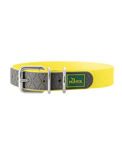Collar para Perros Hunter Convenience, 53-61 cm, Amarillo (L/XL)
