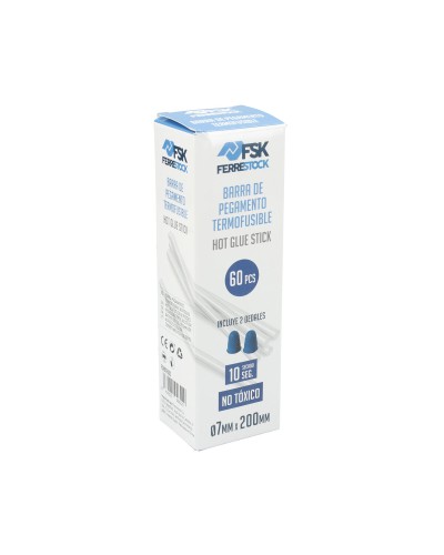 Liimapuikko Ferrestock Ø 7 mm Läpinäkyvä (60 osaa)