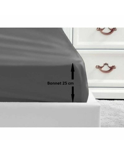 Spannbettlaken mit grauen Ecken Lovely Home - 90 x 190 cm - Einzelbett
