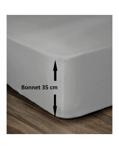 Spannbettlaken Lovely Home 160x200 cm - Hellgrau für einen ruhigen Schlaf
