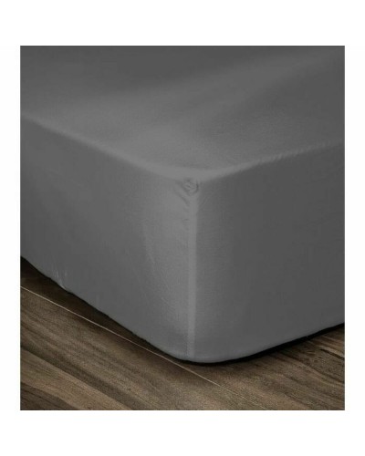 Drap-housse Lovely Home | Doux et Gris foncé | Lit double (140 x 190 cm)
