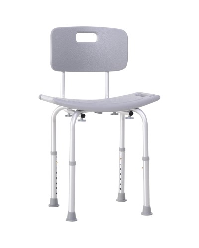 Adjustable Aluminum & Plastic Shower Chair
