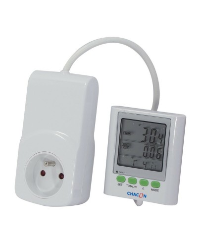 Chacon Ecowatt 650 : Prise Intelligente avec Compteur de Consommation Électrique
