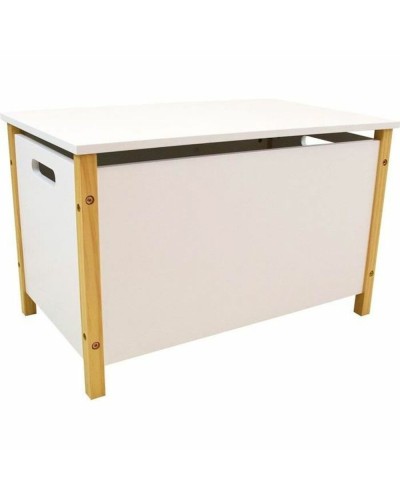 Baule Fun House Bianco per Giocattoli, Dimensioni: 37,7 x 60 x 36 cm