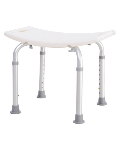  Sgabello Sedile Sedia per Doccia Bagno, Antiscivolo, Altezza Regolabile