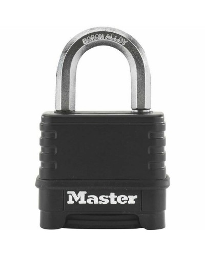 Cadenas à Combinaison Master Lock M178EURD Acier Zingué Noir - Protection Sûre pour Portails, Fenêtres et Caves
