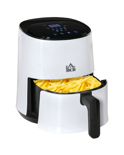  Friggitrice ad Aria 2.5L 1300W con 7 Menu, Schermo LED e Tegame, 24.9x33.9x29.9cm