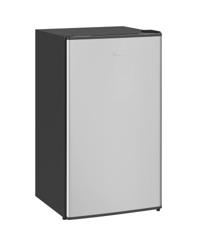  Frigorifero Piccolo da 91L con Termostato Regolabile, Ripiani Regolabili e Cassetto, Argento