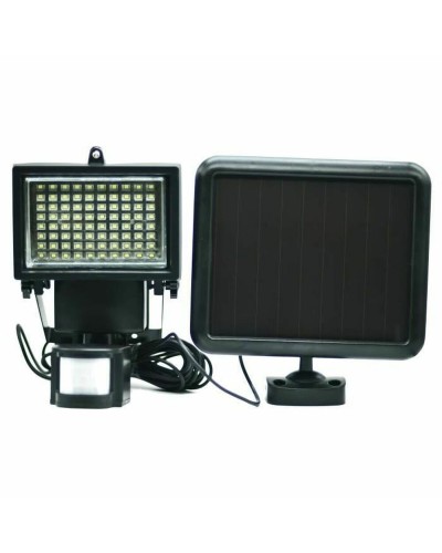 Foco Solar Galix con Sensor de Movimiento - 13,5 x 13,5 x 20 cm - Plástico Negro
