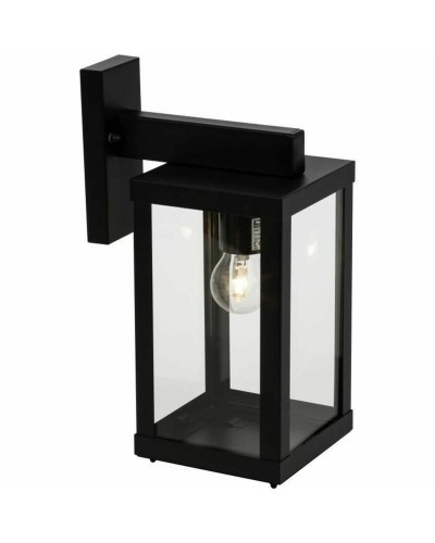 Applique Murale Brilliant Gaia pour Extérieur, Noir Métal 60W E27, Éclairage de Jardin
