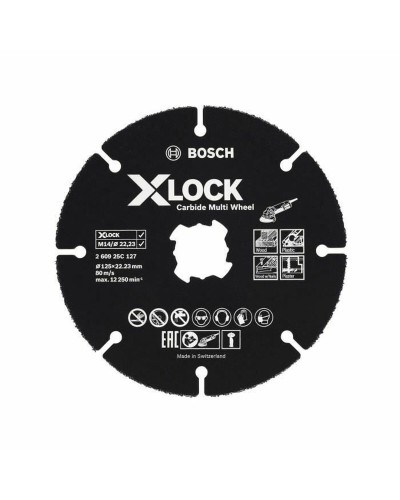 Disque à tronçonner carbure Bosch X-Lock, Ø 125 mm
