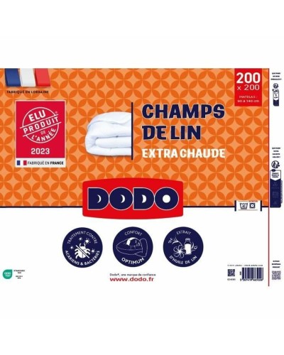 Edredón de Invierno DODO Champs de Lin, 450 g/m², 200x200 cm | Cálido y Confortable
