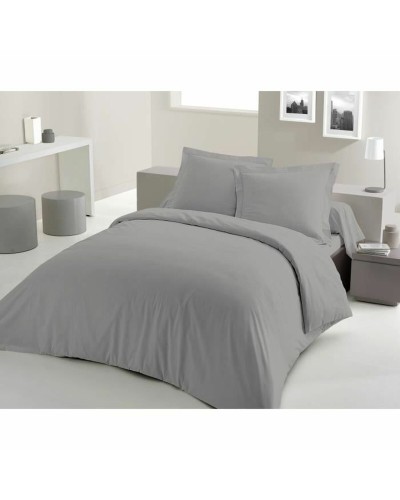 Housse de couette double Lovely Home | Gris clair | 240 x 260 cm
