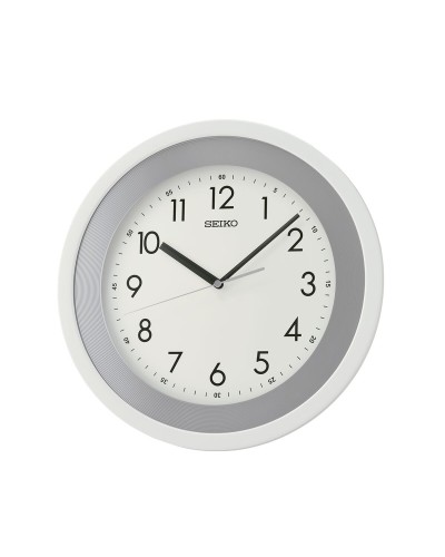 Analoge Wanduhr aus weißem Kunststoff Seiko QXA812W
