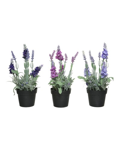 Decoratieve plant 25 cm PVC Lavendel