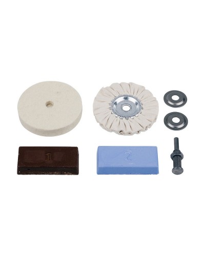 Set di Lucidiatura Wolfcraft 7 Pezzi per Restauri Fai-da-Te