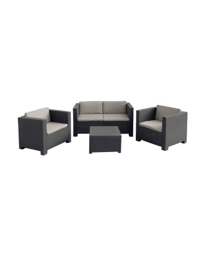Diva Tropea Anthracite Garden Furniture 4 Pieces SP Berner
