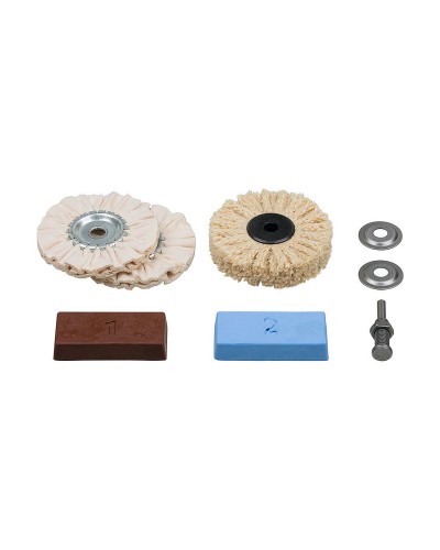 Kit de Polissage Wolfcraft 8 Pièces : Polisseuse + Accessoires pour Finitions Professionnelles
