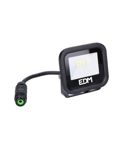 Foco LED EDM Black Series Negro 10W 9,2x8,1x2,7cm 6400K
