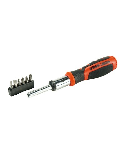 Bit set with screwdriver Black & Decker BDHT0-62129 6 Kappaletta