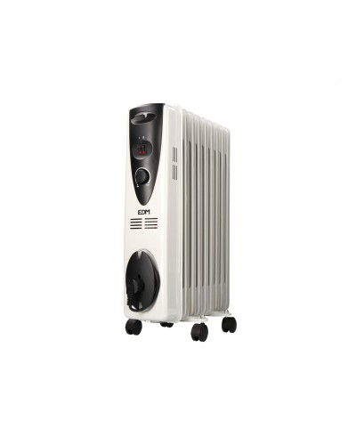 Radiatore a Olio EDM Bianco da 2000 W (9 Elementi)