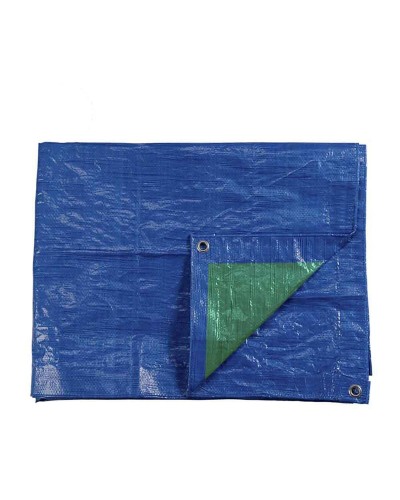 Lona doble EDM Azul Verde, 90 g/m², 4 x 6 m
